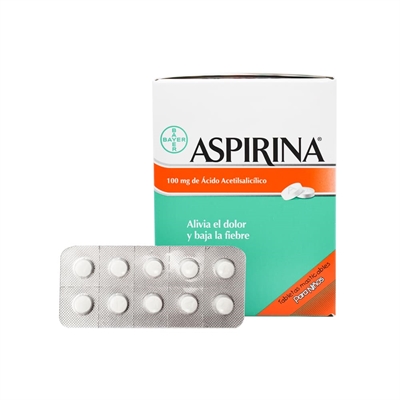 Aspirina 100mg x 20 tabletas